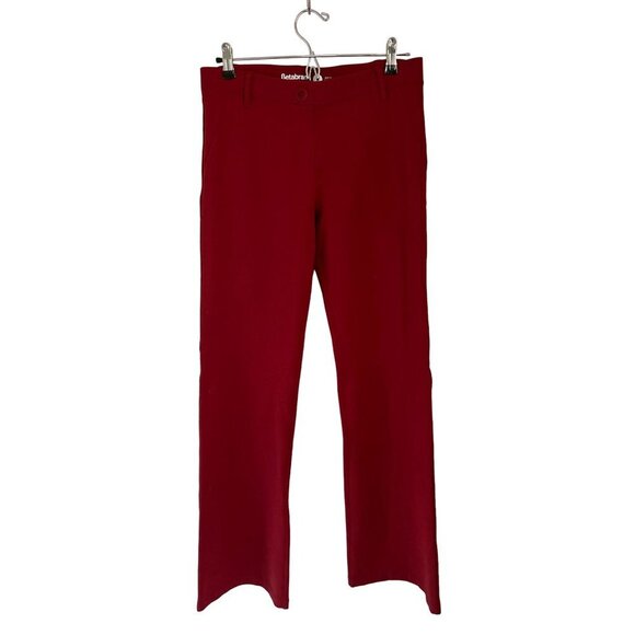 BETABRAND Casual Pants Pull-up Burgundy Strait Cut Size Med - Picture 1 of 6